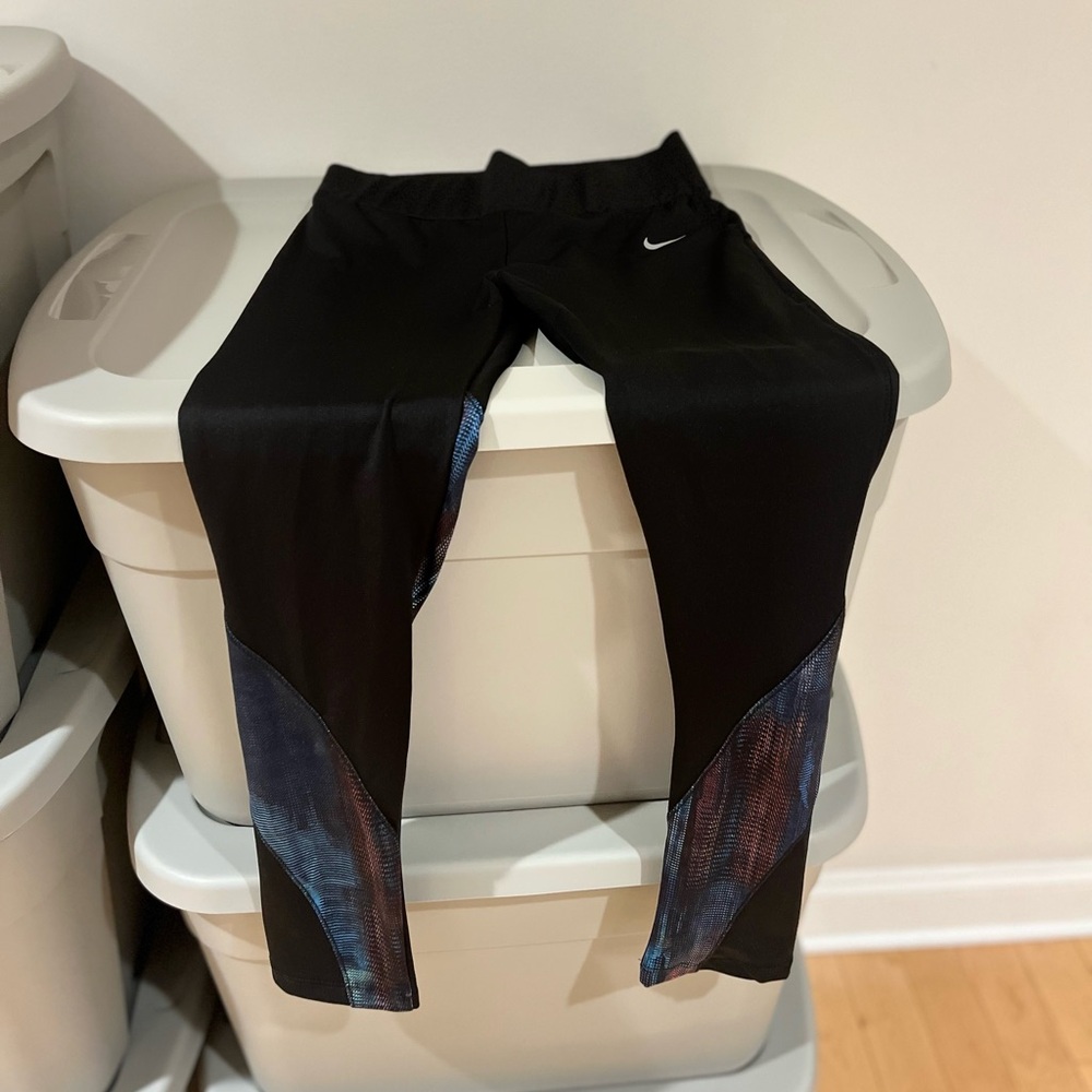 Nike black nylon pants